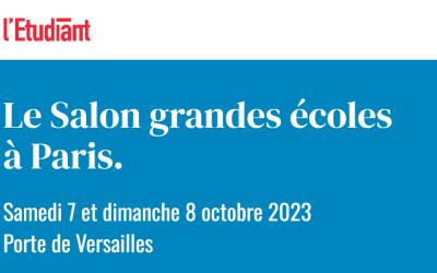 RDV au salon de l’Etudiant les 7 et 8 octobre